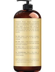 Utilisation sur la peau – Handcraft Blends huile coco fractionnee, texture légère et non grasse.