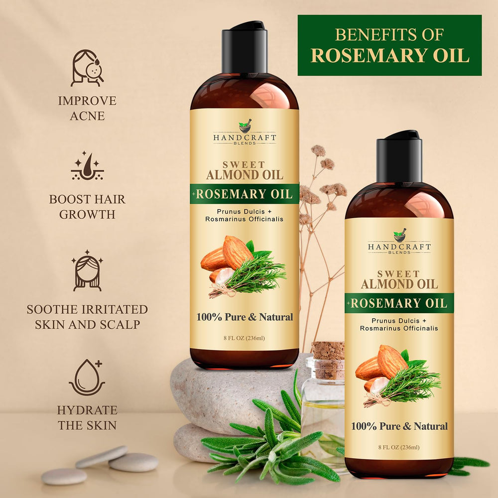 Handcraft Blends huile d'amande douce produite aux États-Unis, contrôle qualité.