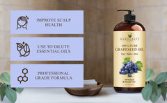 Handcraft Blends huile de pépins de raisin – huile porteuse pour diluer huiles essentielles.