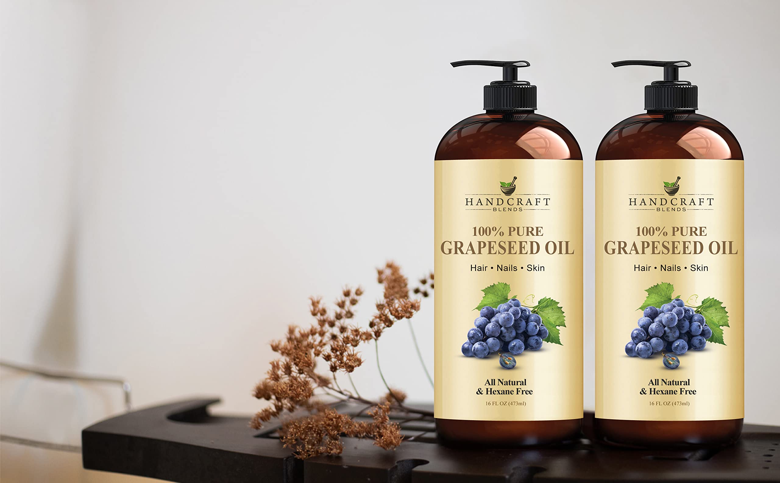 Handcraft Blends huile de pépins de raisin – produit vegan sans hexane.