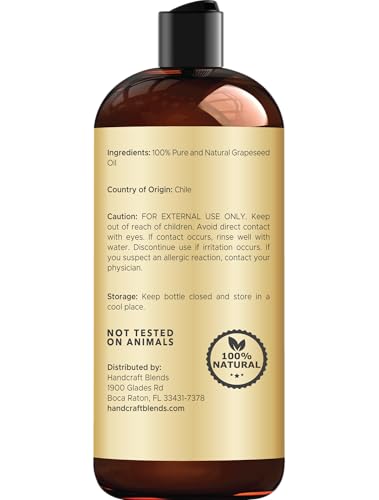 Handcraft Blends huile de graines de raisin – application légère sur la peau.