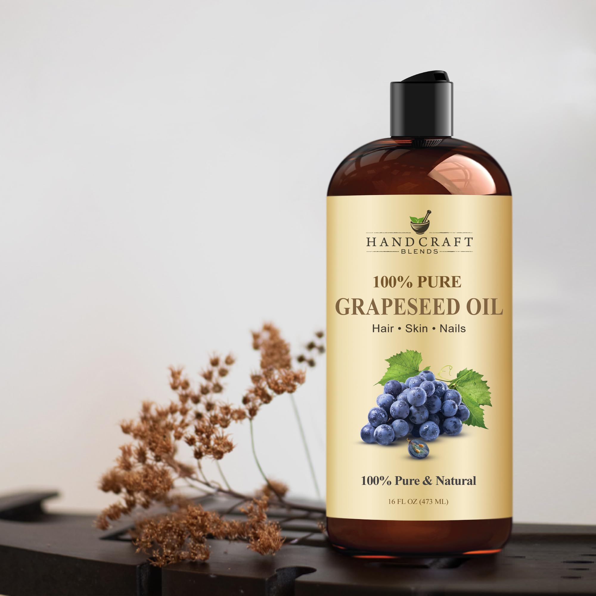 Handcraft Blends huile de graines de raisin – huile de massage pour relaxation.