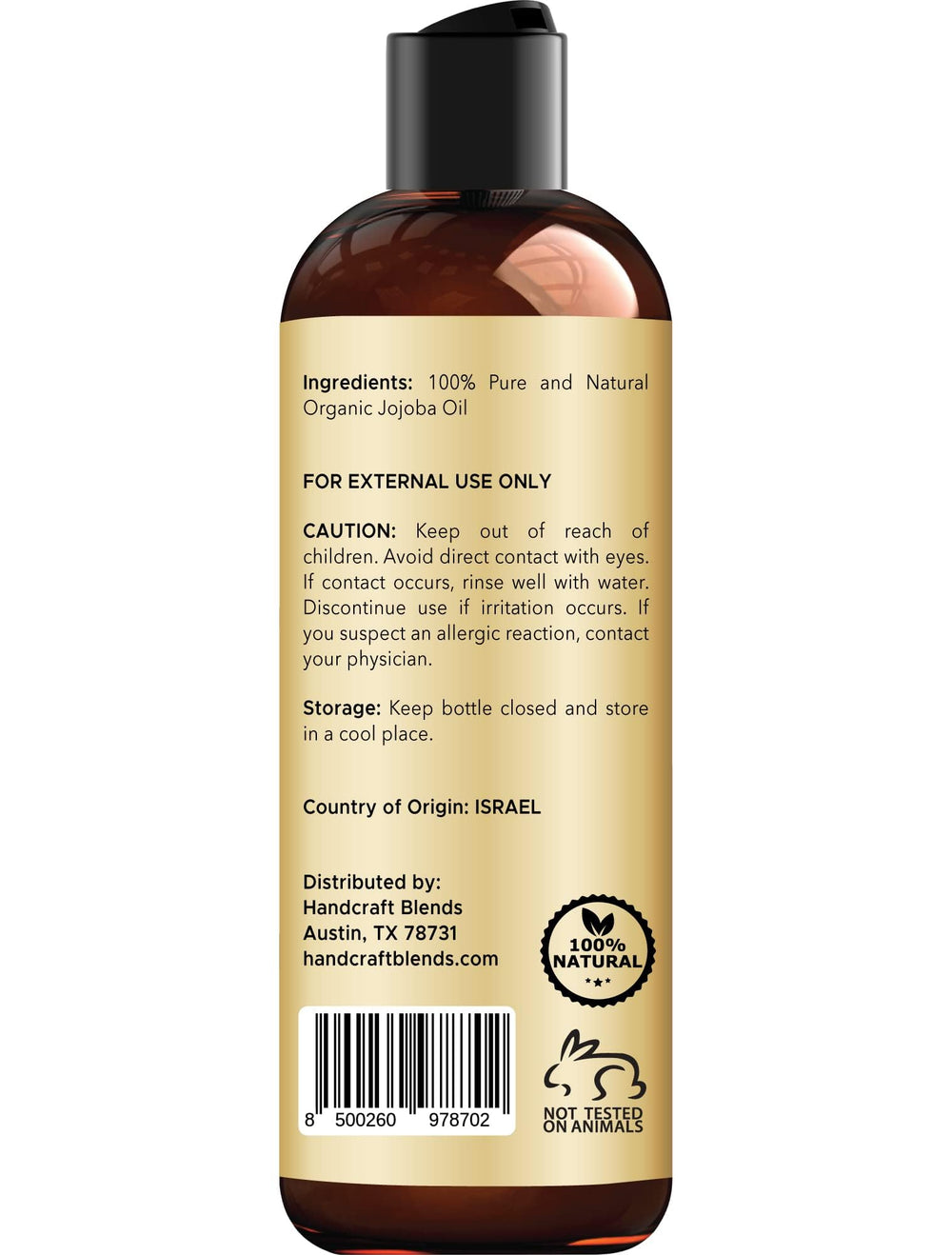Handcraft Blends Huile de jojoba, soin capillaire qui nourrit et fait briller.