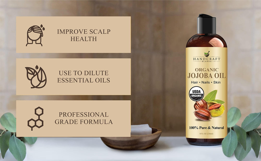 Handcraft Blends Huile de jojoba, soin du corps, peau souple et douce.