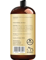 Étiquette bio Handcraft Blends Jojoba — huile pure adaptée aux soins quotidiens.
