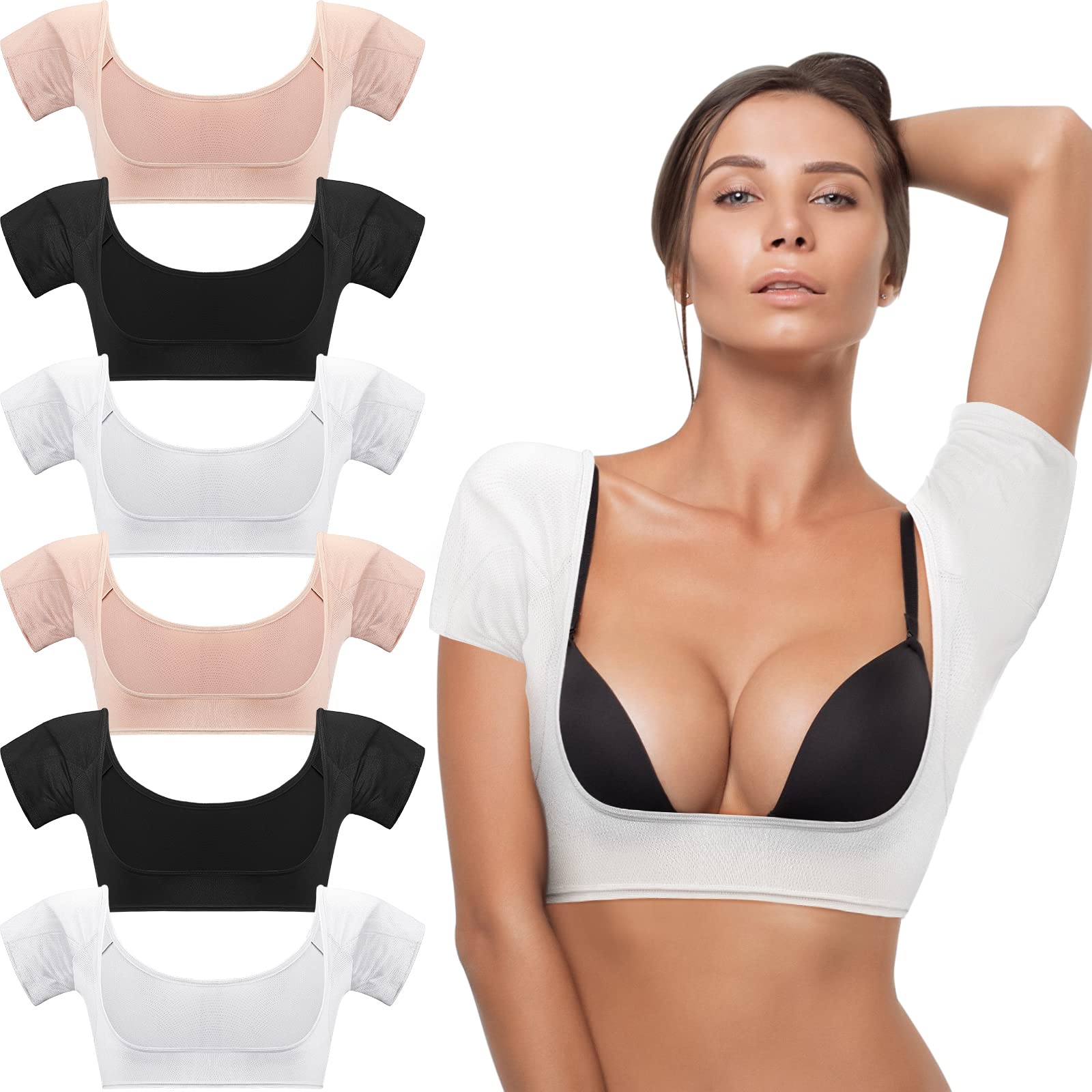 Handepo gilet anti-transpiration aisselles blanc, confort quotidien et protection discrète.
