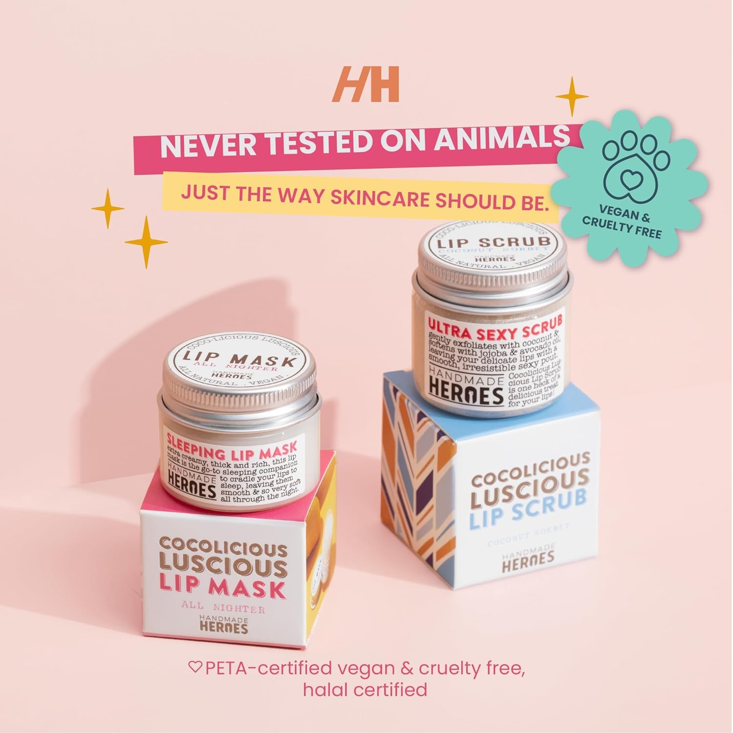 Cruelty-free et vegan Handmade Heroes – choix éthique pour les lèvres.