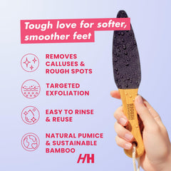 Handmade Heroes Foot Exfoliator : ponçage des pieds avec poignée pour usage facile