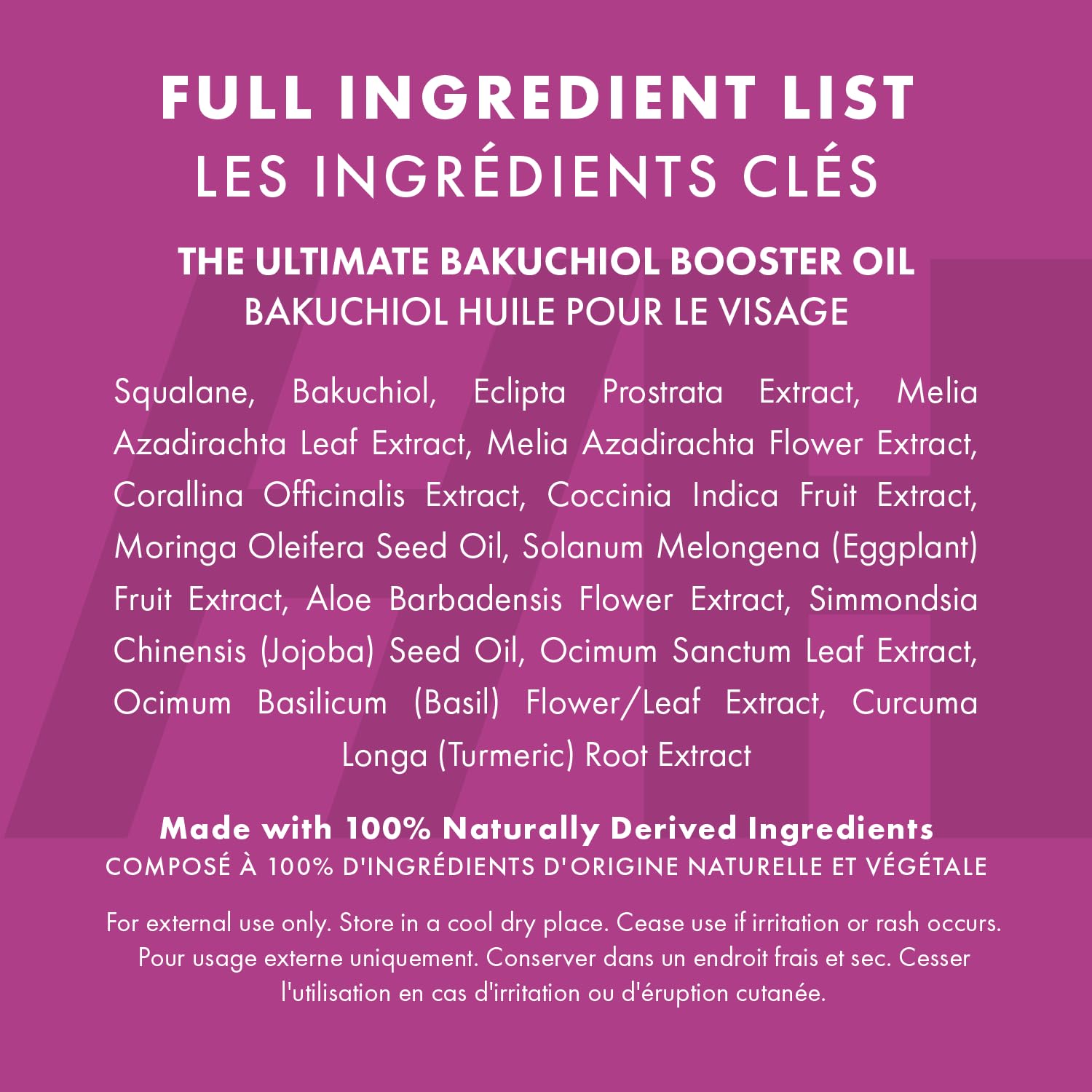 Rayonnement et éclat naturel de la peau grâce à Bakuchiol.