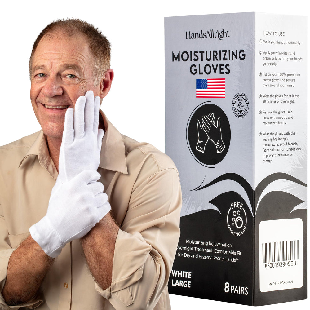 HandsAllright gants coton blanc spa et tâches délicates protégées