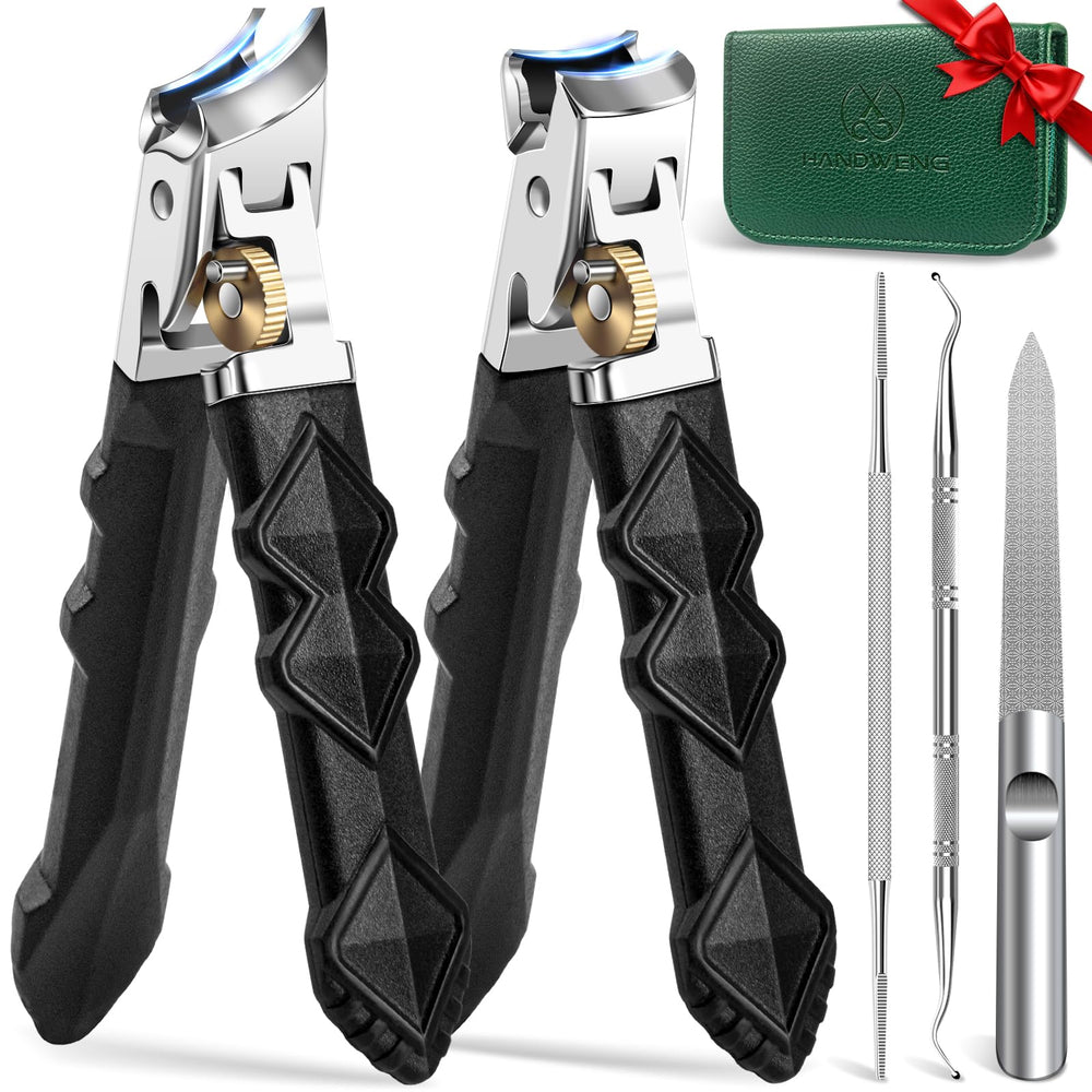 HANDWENG coupe-ongles gros-ongles avec ouverture large pour ongles épais