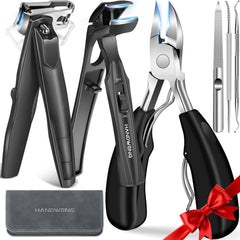 HANDWENG coupe-ongles épais avec ouverture 37 mm pour une coupe efficace