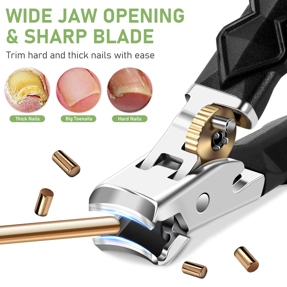 HANDWENG coupe-ongles lame inclinée courbée pour une coupe nette