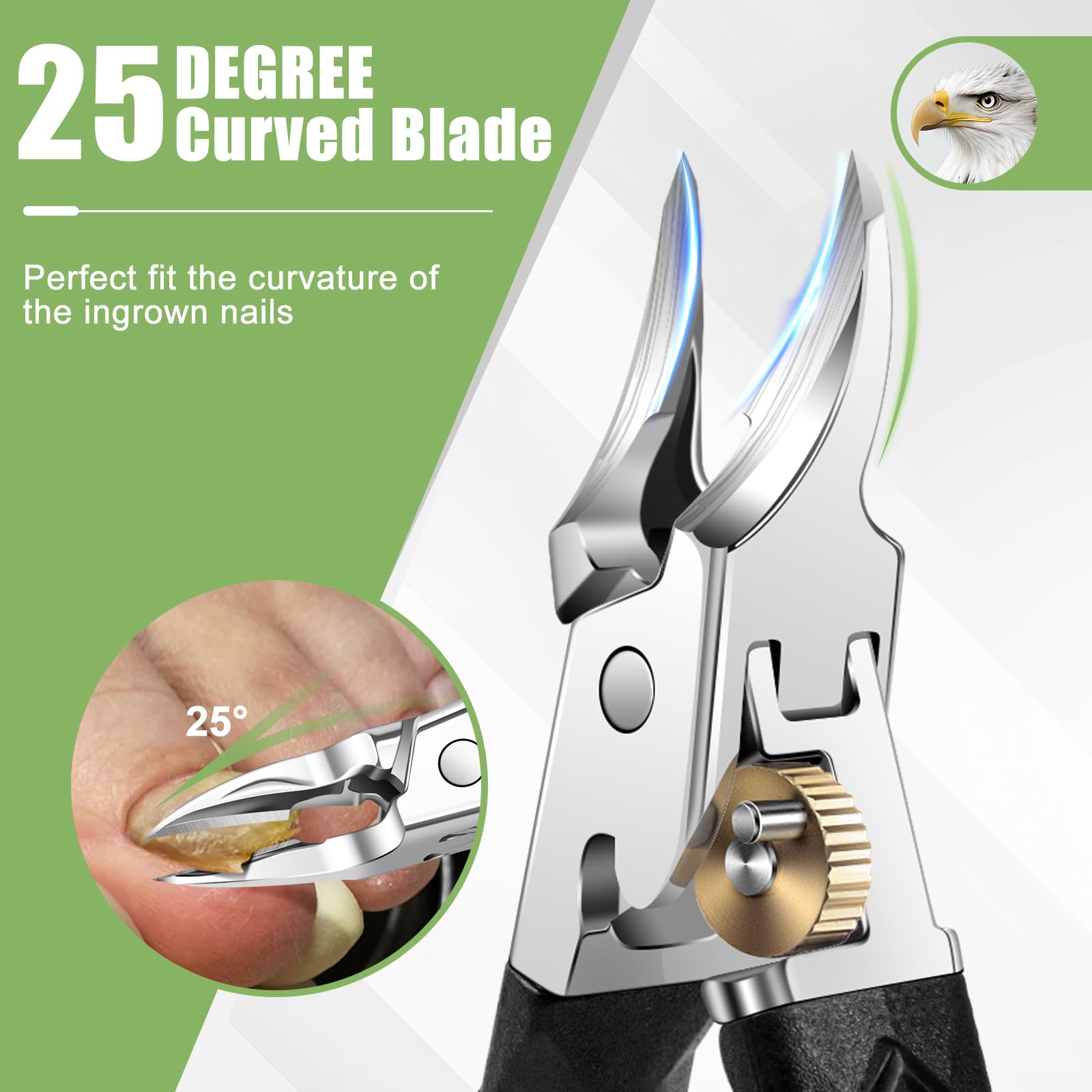 HANDWENG lame-25-degres, adaption naturelle au contour de l’ongle.