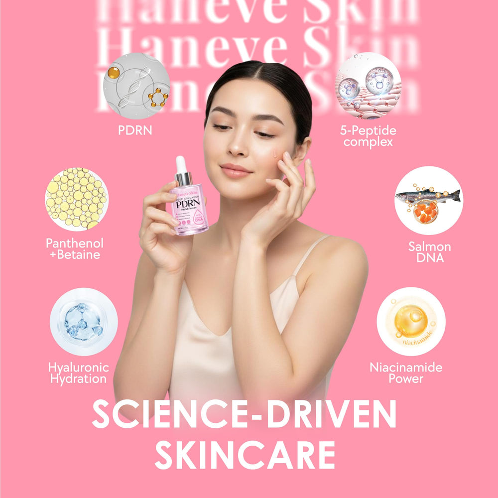 Barrière cutanée renforcée avec Haneve Skin Deep Collagen Serum.