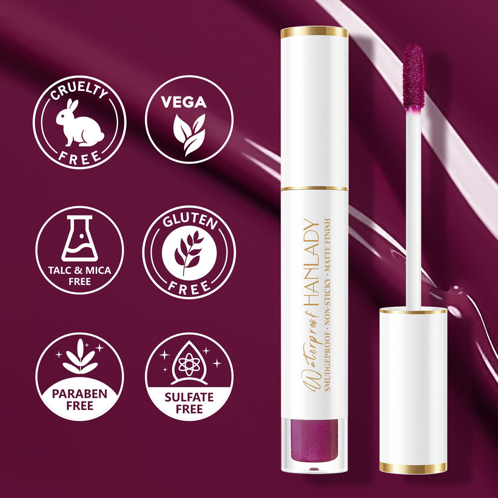 HANLADY Jazzberry : look matte pour une soirée élégante et sophistiquée.