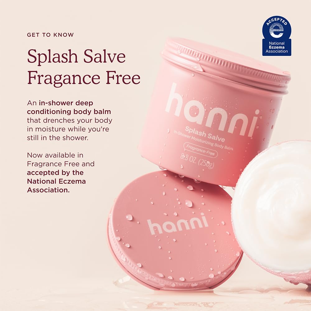 HANNI Splash Salve avec jojoba apporte douceur pendant la douche