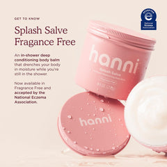 HANNI Splash Salve avec jojoba apporte douceur pendant la douche