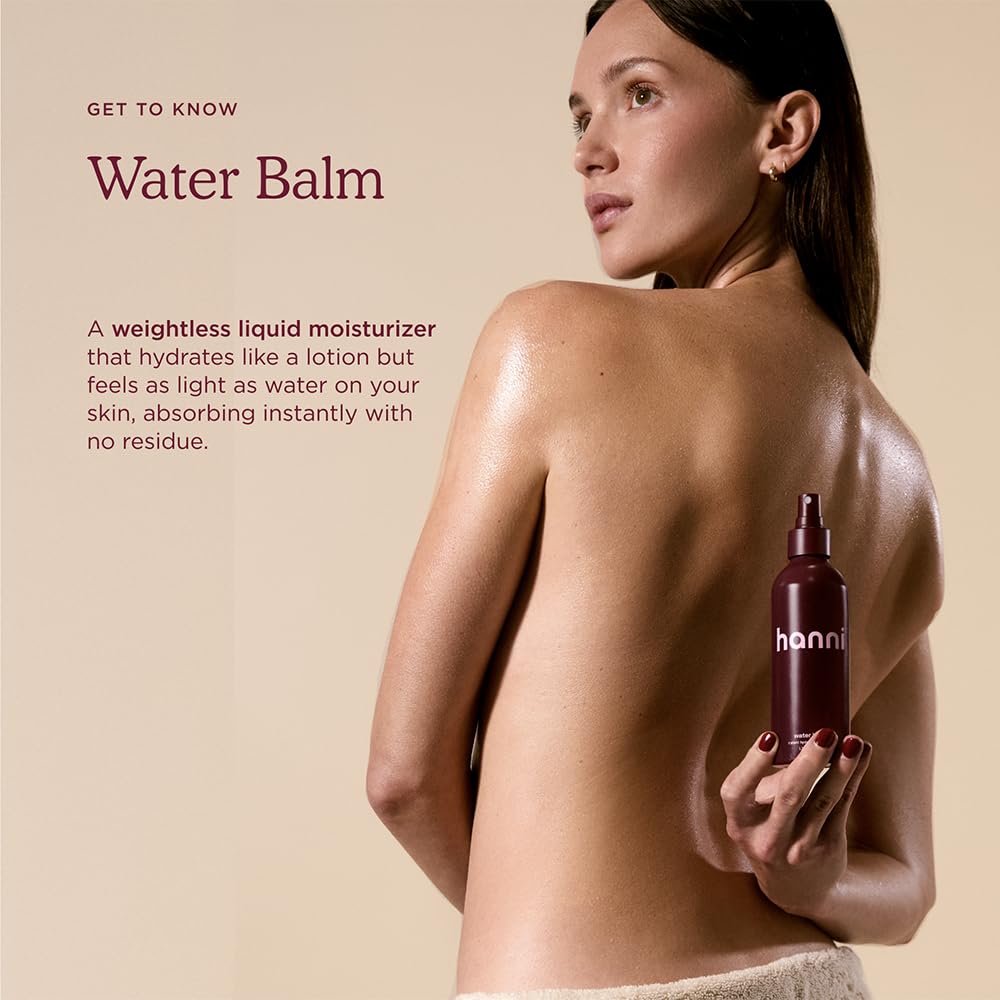 HANNI Water Balm ingrédients: aloe et acide hyaluronique pour une hydratation durable.