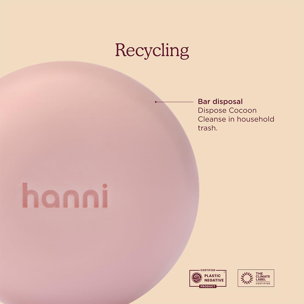 HANNI Cocoon Cleanse Serum emballage PCR respectueux de l'environnement.