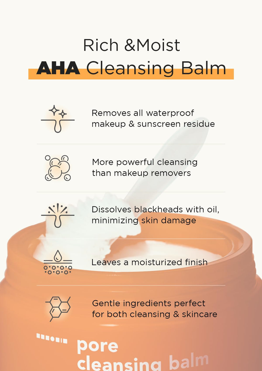 Hanskin formule sans parabènes ni alcool, testée dermatologiquement pour les peaux sensibles.
