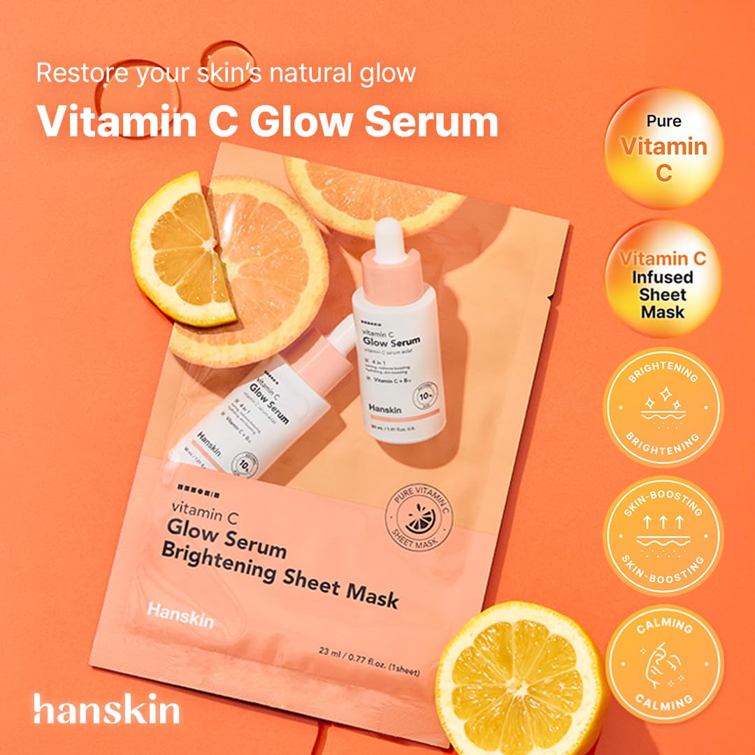 Hanskin masque-feuille vitamine-c-niacinamide teint uniforme