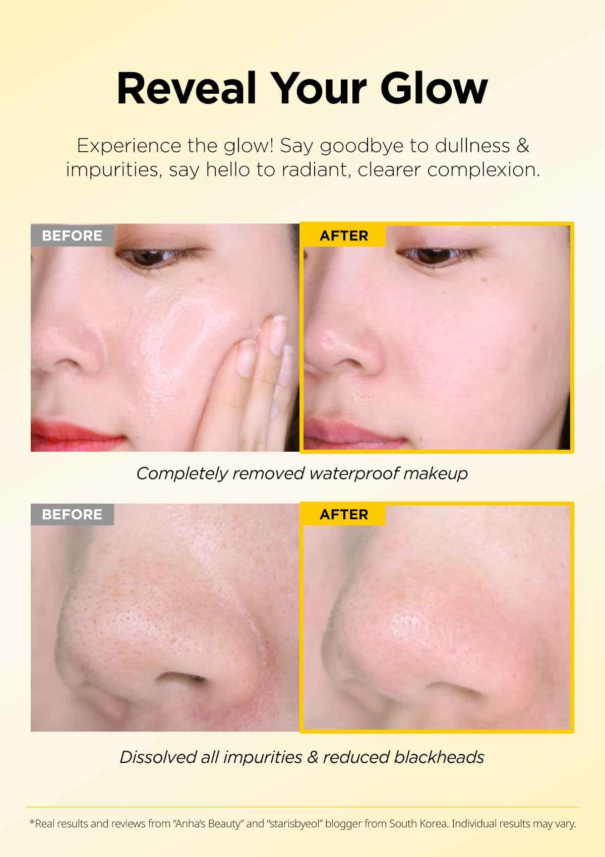 Démaquillant solide Hanskin fond en huile puis en lait pour démaquiller tout en douceur.