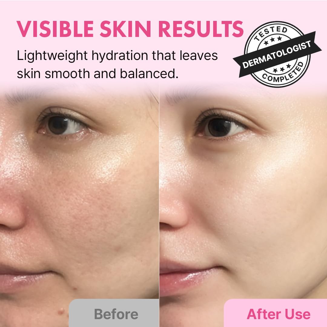 Formule sans parfum Hanskin Hyaluron Toner adaptée aux peaux sensibles.
