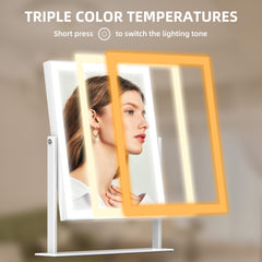 Hansong Miroir Vanity avec loupe 10x détachable pour les détails
