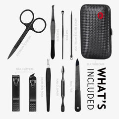 HANTEKAS ciseaux-ongles 9-en-1, outils précis pour couper et façonner.