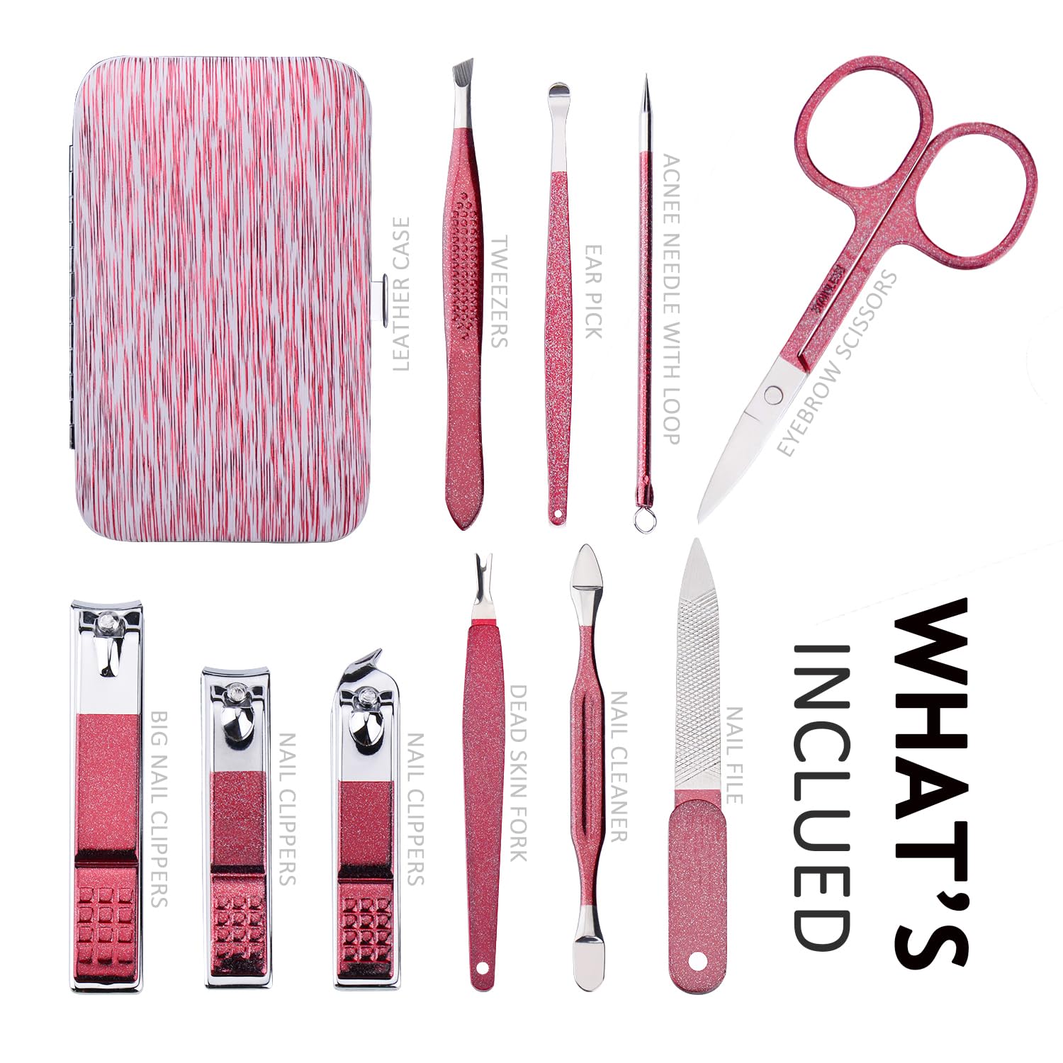HANTEKAS coupe-ongles inox, outil robuste pour ongles nets.