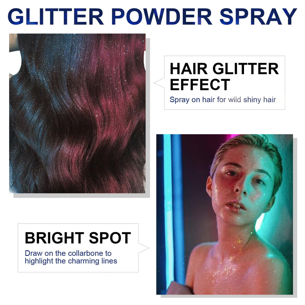HANYWIL Glitter holographique sur visage et cheveux