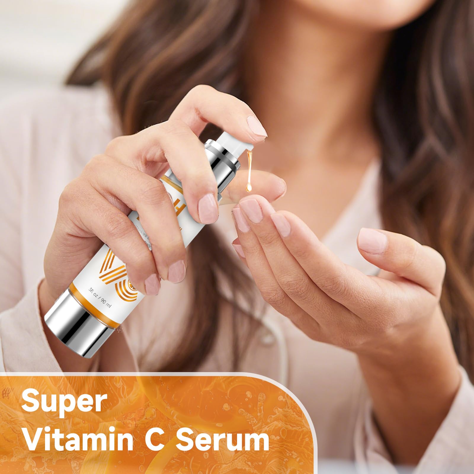 Ingrédients clés: vitamine C, acide hyaluronique et aloe pour l'hydratation.