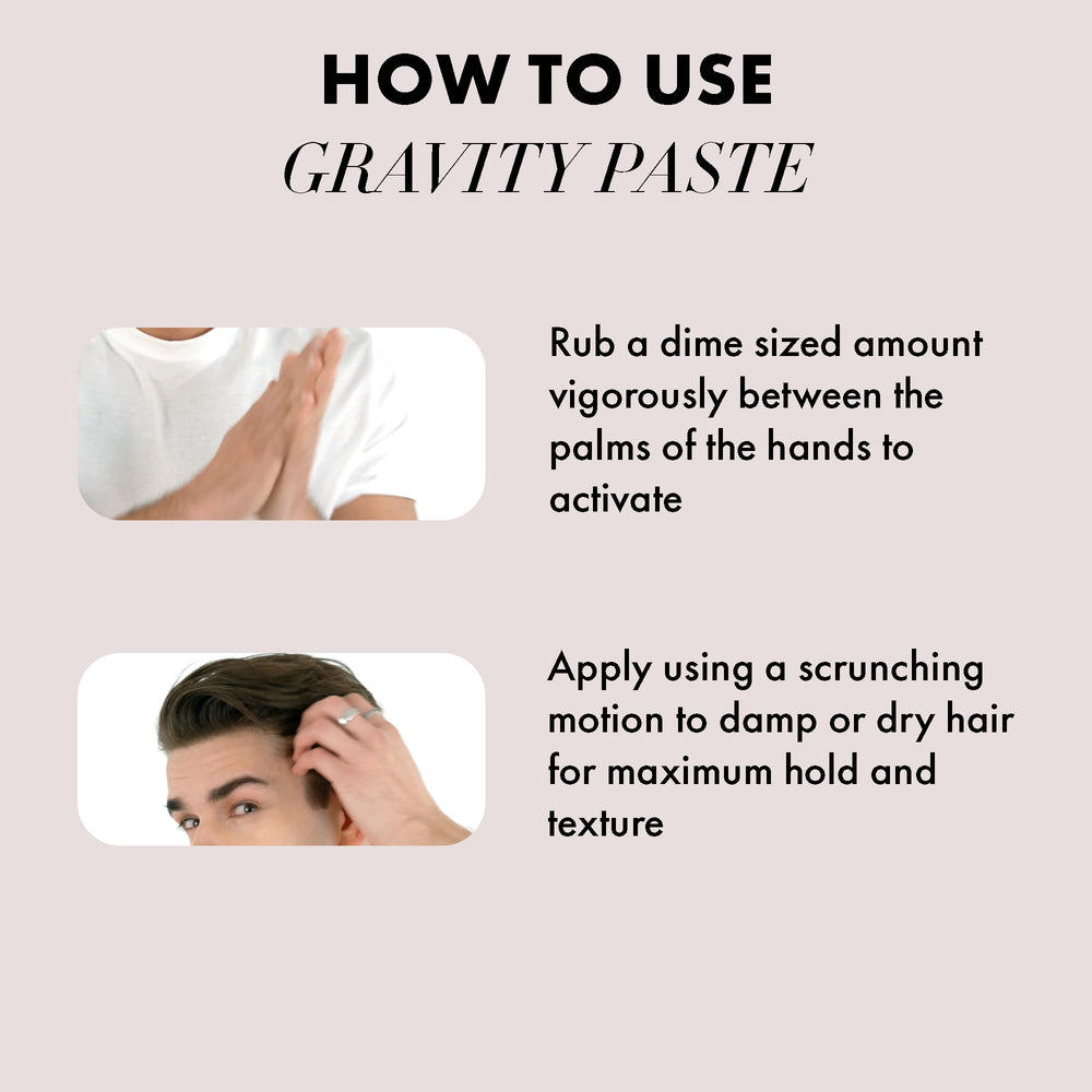 Hanz de Fuko Gravity Paste – effet d’application et activation du Super-Grip.
