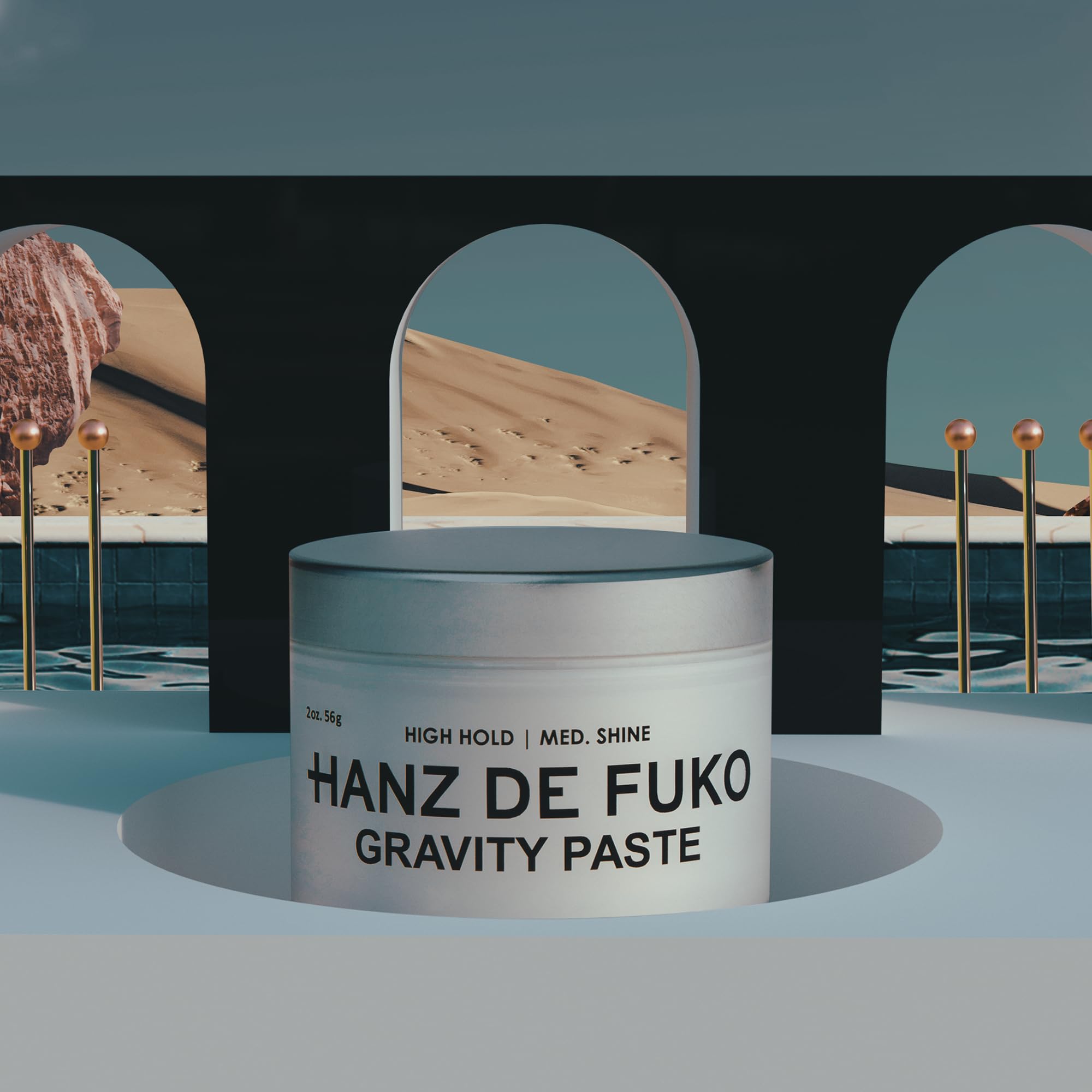 Hanz de Fuko Gravity Paste – rinçage propre sans résidu après coiffage.