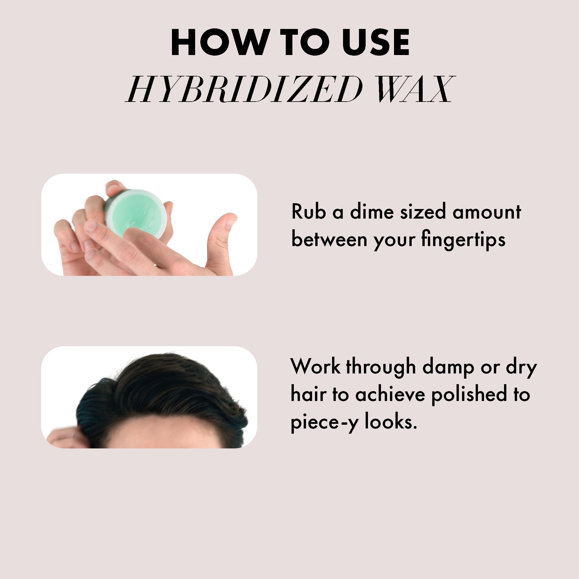 Hanz de Fuko Hybridized Wax – Doigts qui appliquent facilement, coiffage fluide