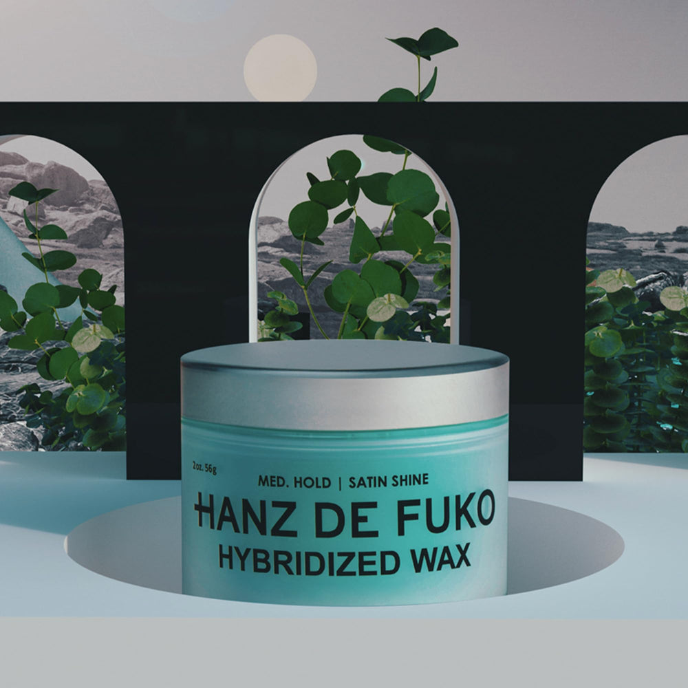 Hanz de Fuko Hybridized Wax – Mica irisée offre un éclat naturel