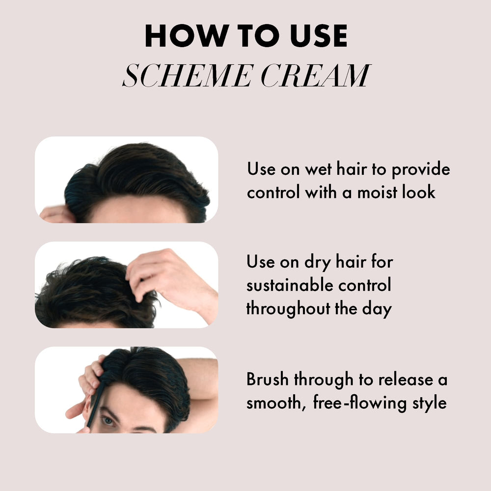 Utilisation sur cheveux secs pour contrôle durable et toucher soyeux.