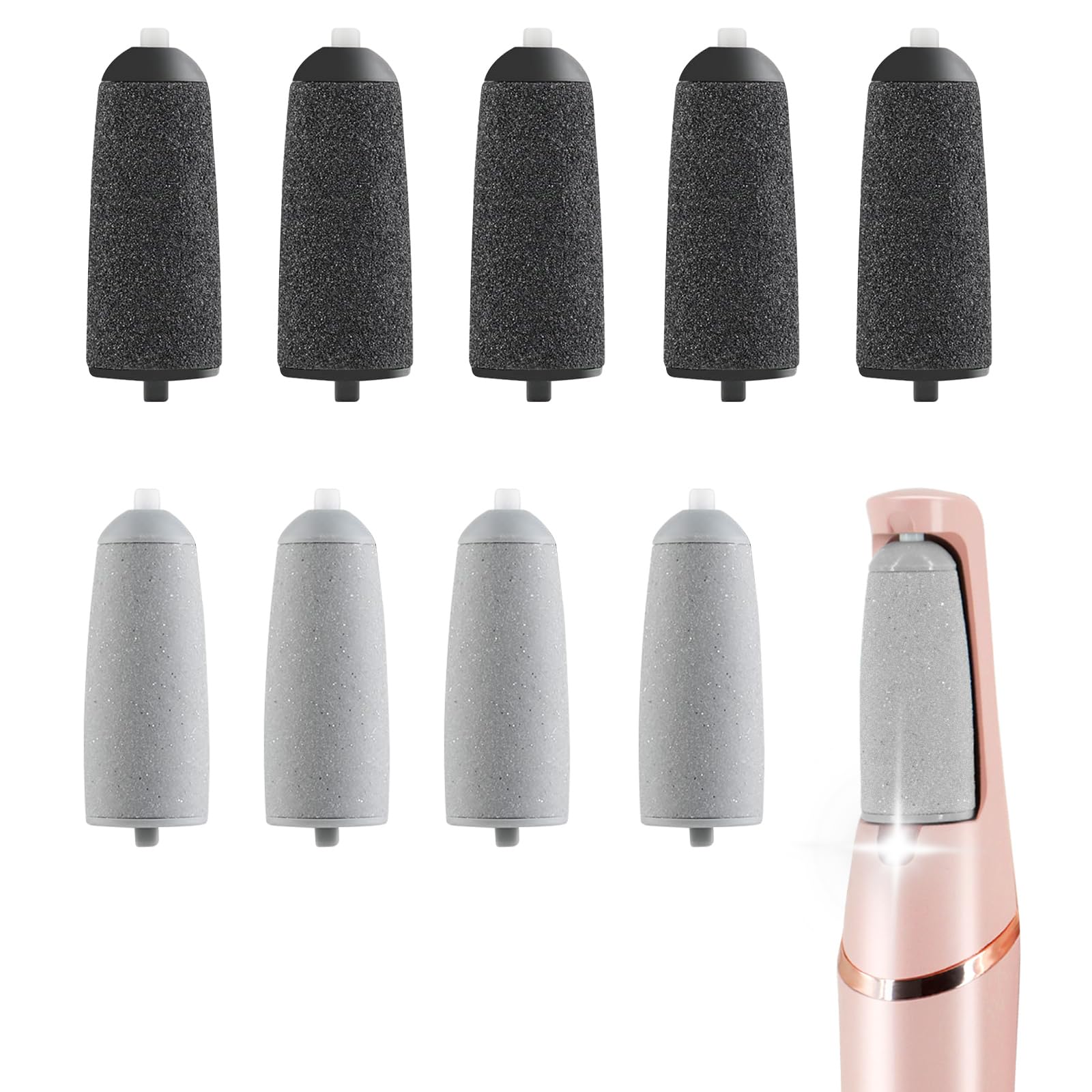 Ensemble de 9 têtes Haootadiy Pedi pour soins des pieds à domicile