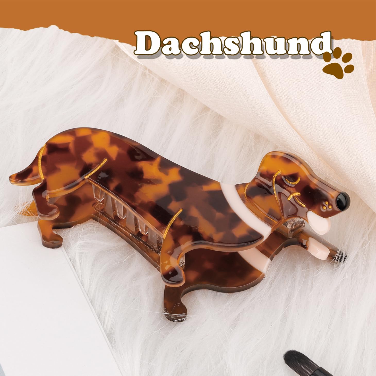 Barrette Hapdoo accessoire cheveux petit chien, élégant et pratique au quotidien