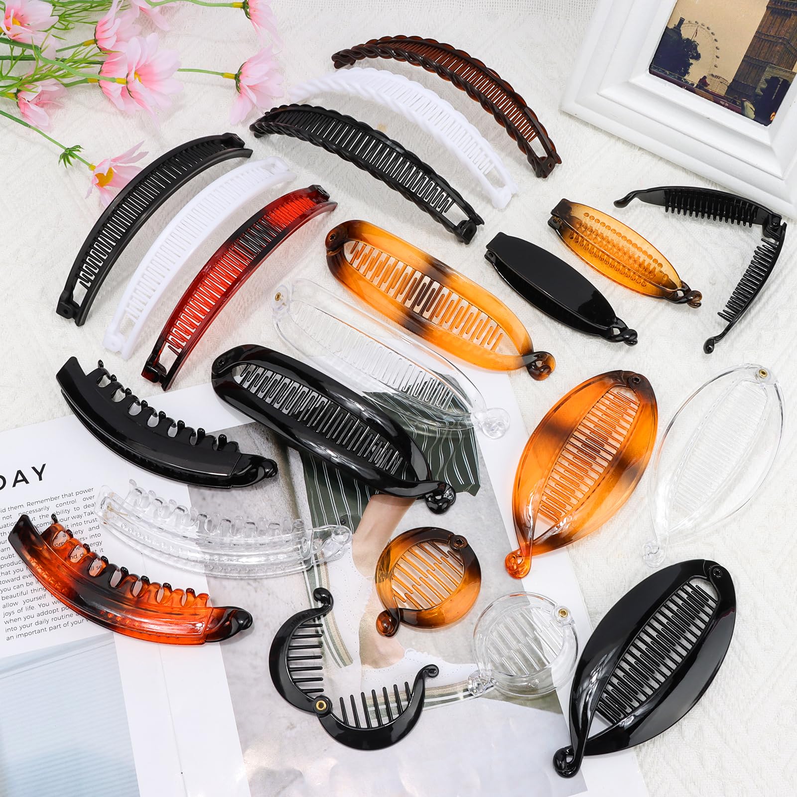 Hapdoo clip design tropical, accessoire mode pratique pour journées complètes