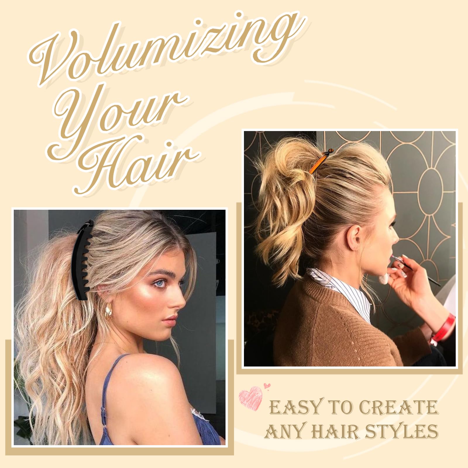 Hapdoo clips 7 styles pour cheveux, looks rapides et polyvalents