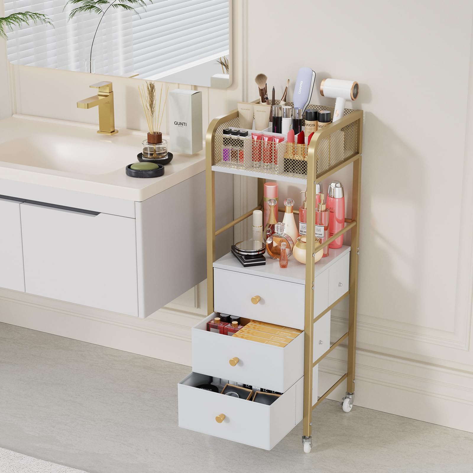 Compartiments supérieurs HapiRm 9 sections pour trier maquillage et parfums