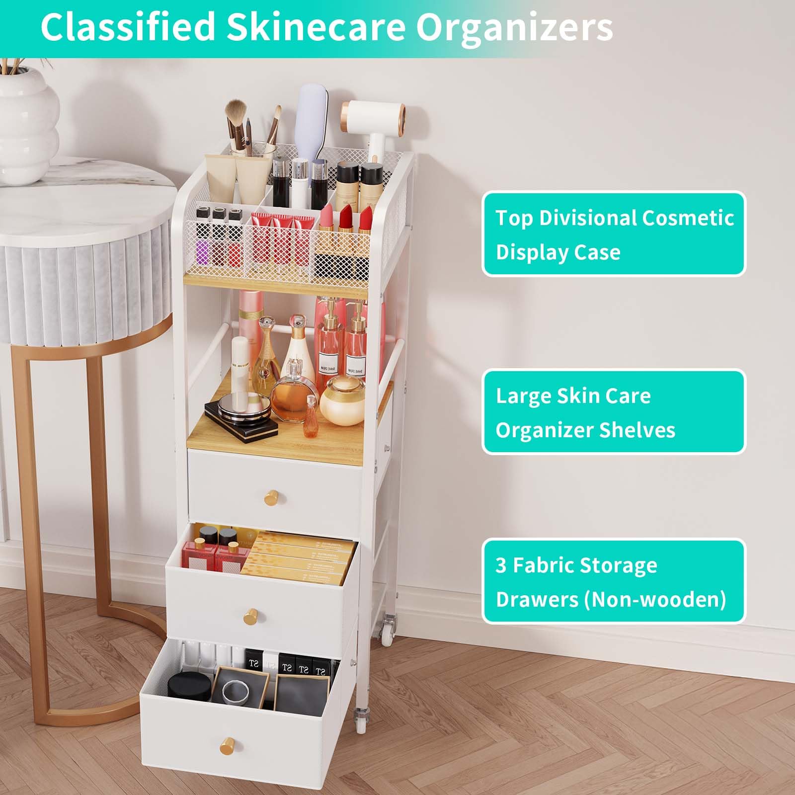 Plateau central accessible HapiRm pour grandes bouteilles de soins