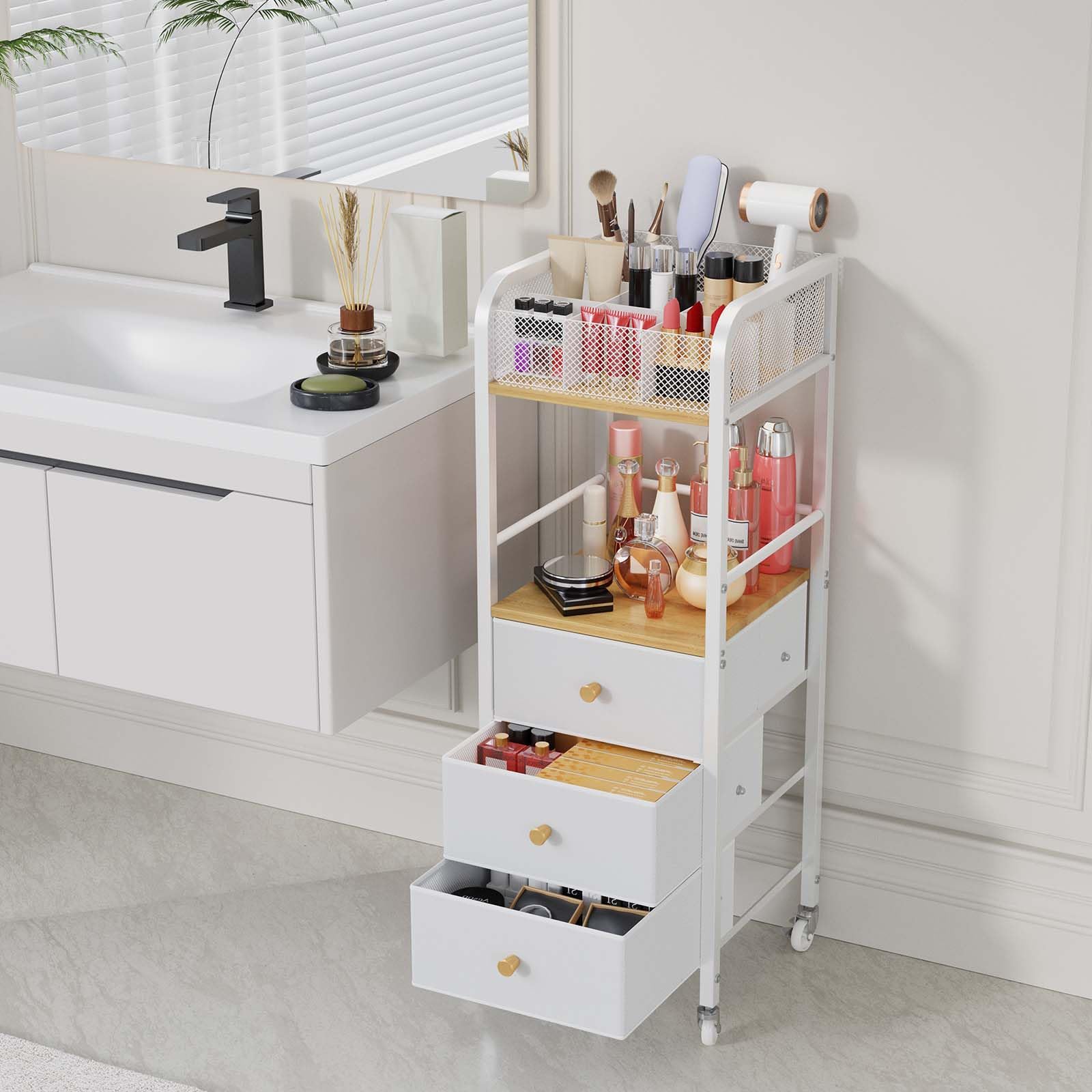 Tiroirs tissu non tissé HapiRm pour accessoires et soins