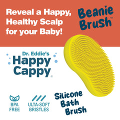 Brosse en silicone Happy Cappy sans BPA, sécurité et douceur.