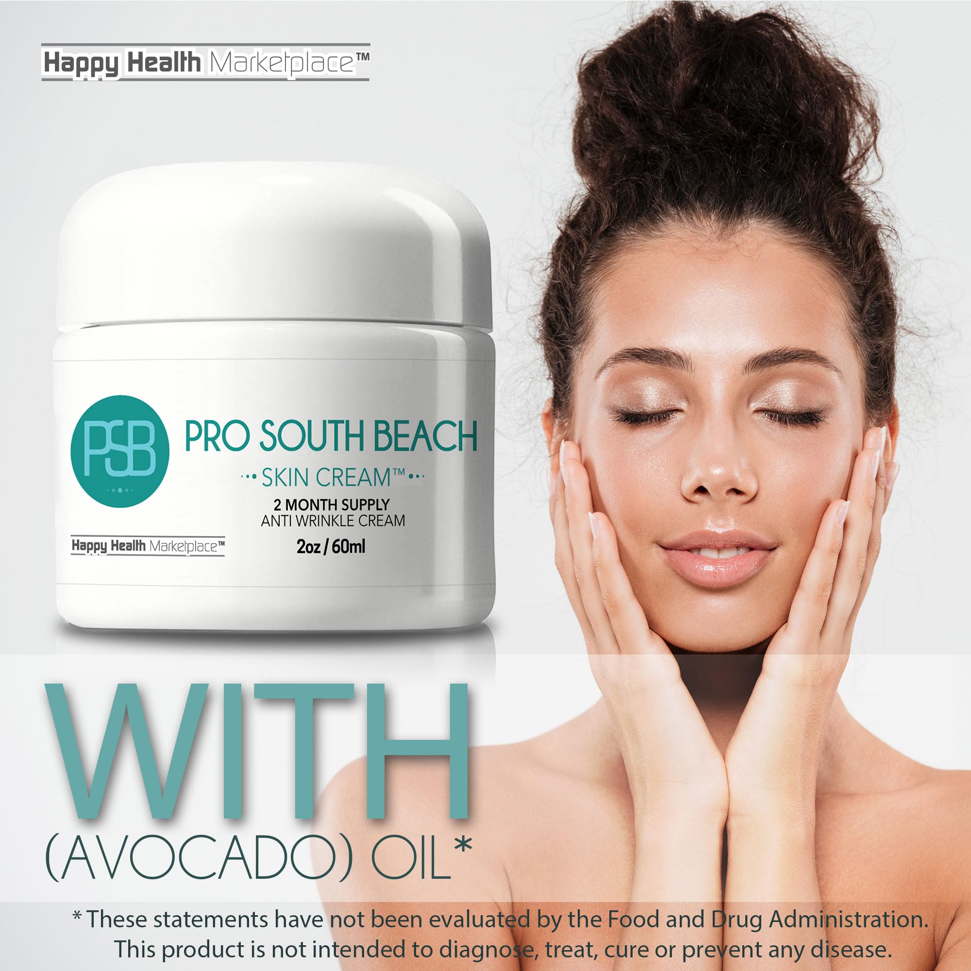 Emballage Happy Health Pro South Beach Visage, design soigné et confiance client.