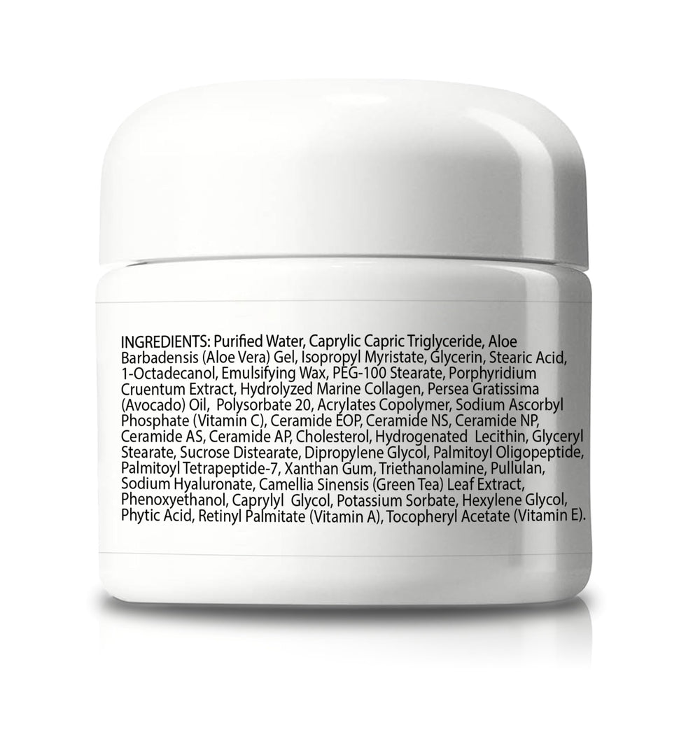 Texture crème riche Happy Health Pro South Beach Visage, pénétration rapide et peau revitalisée.