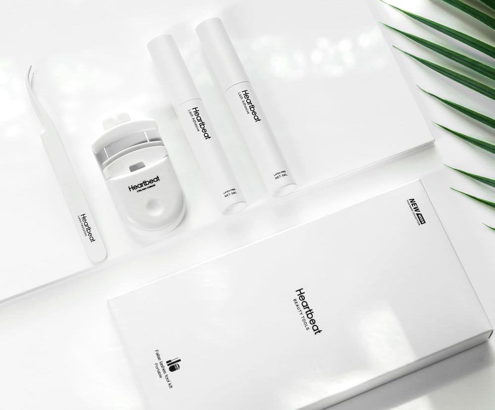 Happy Heartbeat kit outils cils: ensemble pro pour faux cils durables.