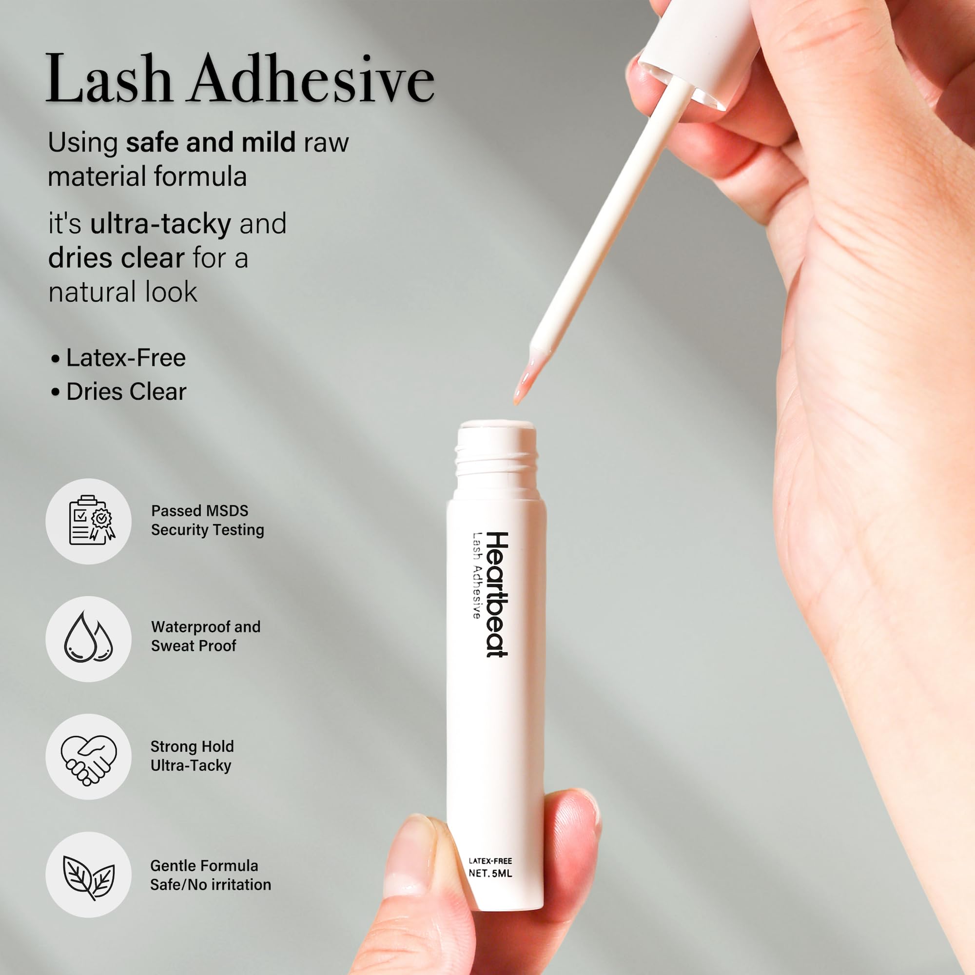 Happy Heartbeat recourbe-cils portable pour mise en pli rapide.